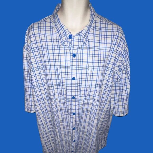 Big & Tall Duluth Trading Plaid Long Sleeve Button Up Size XLT #44 - Picture 3 of 5